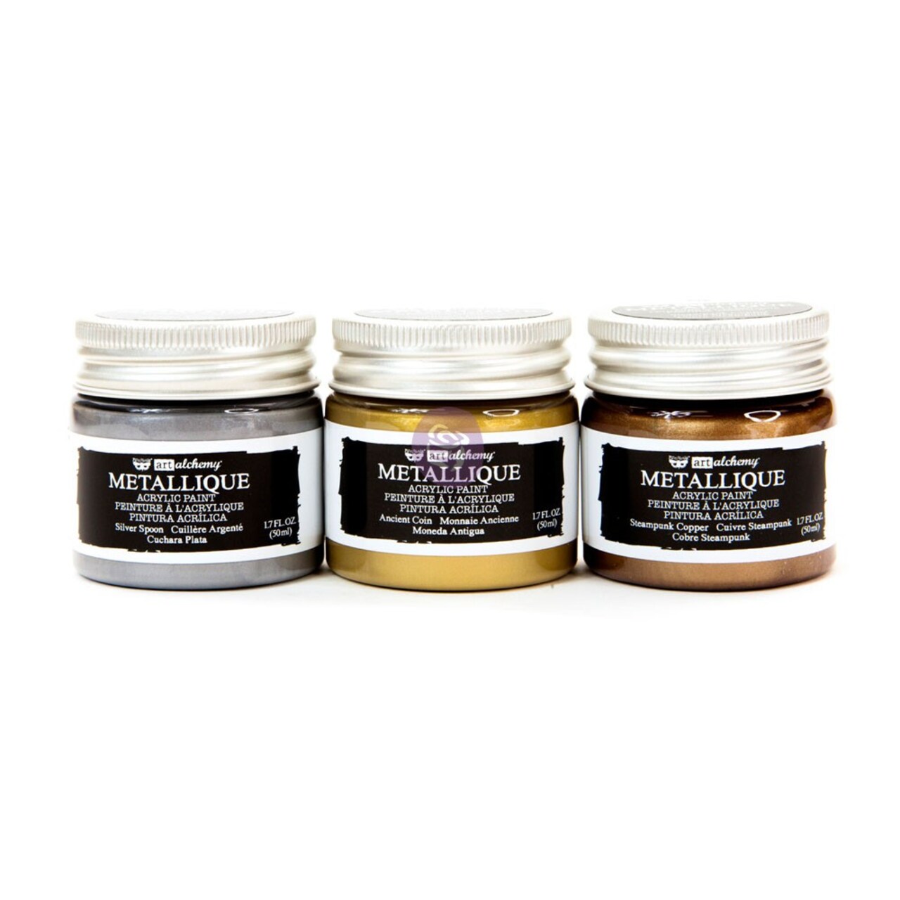 Prima Marketing Inc Art Alchemy-Metallique Metals 1.7Oz (50 Ml) Bottle Set Of 3 655350965471